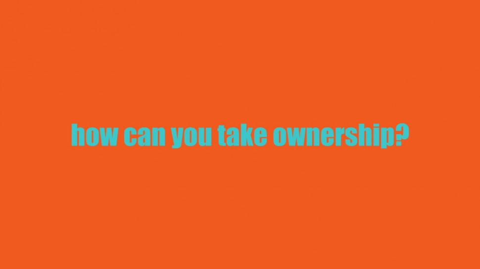 how can you take ownership?