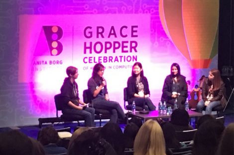 Grace Hopper Career Panel 2016, entitled "Startups, Big Companies, Silicon Valley, Government Contractor - What's the right career path for you?"